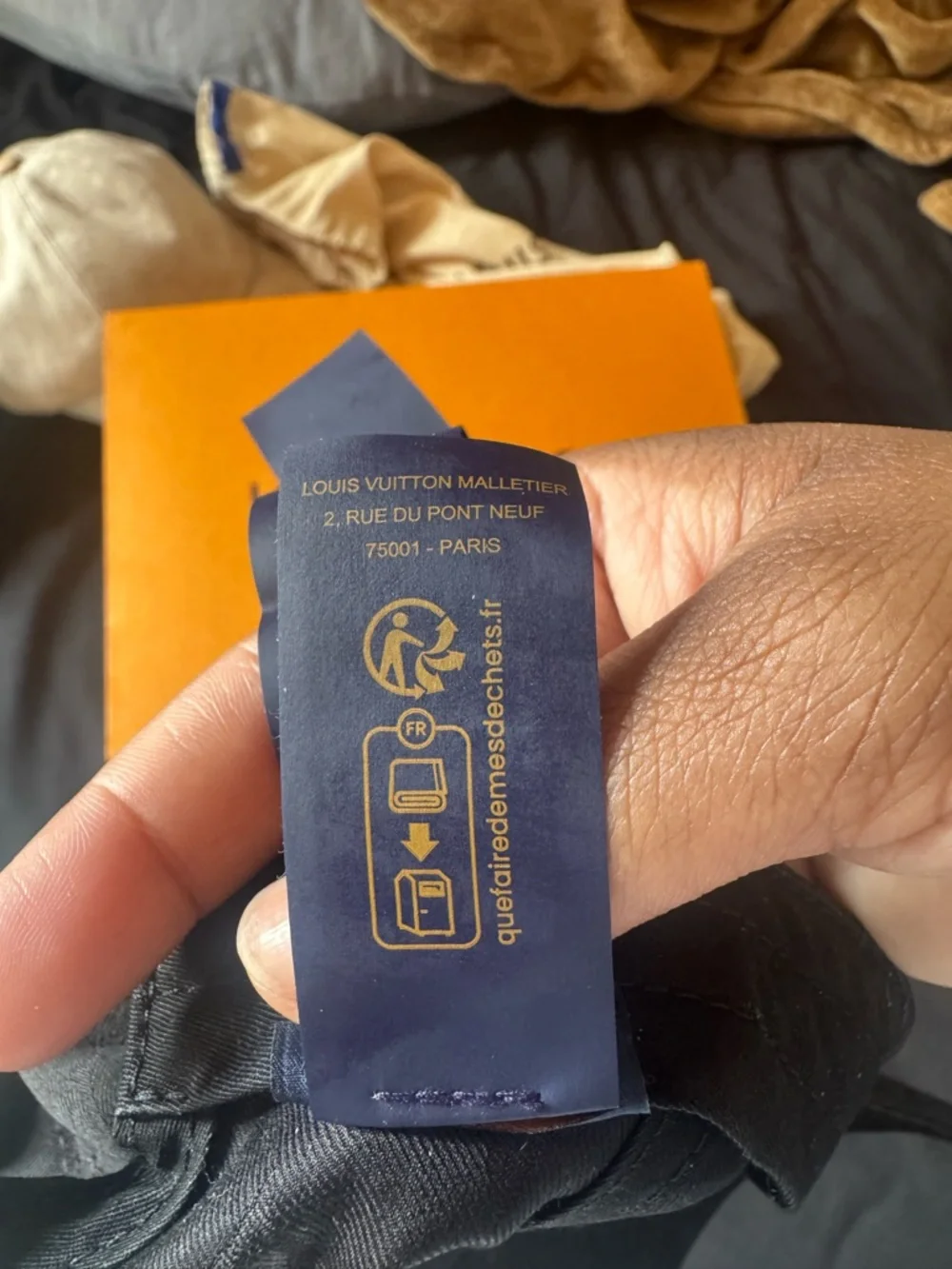 Louis Vuitton Black Monogram Embossed Baseball Cap with Gold Pin - Picture 4 of 11